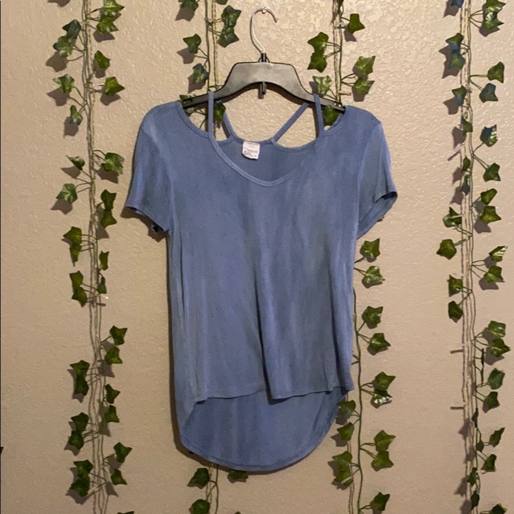 Tillys light blue shirt
